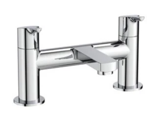 Roca Atlas Deck Mounted Double Handle Bath Filler Mixer A5A1C90c00 Chrome - Picture 1 of 5