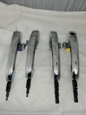 Juego de 4 manijas de puerta delantera cromadas 16-20 para Dodge Durango Jeep Grand Cherokee Foto 1 de 4