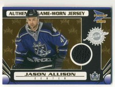 2003-04 Game-Worn Jersey Jason Allison Jersey 1 Color 388/1185 #120