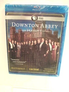 PBS Downton Abbey Season 3 Blu-ray,2012 ,3-Disc Set U.K. Ed. New Factory Sealed - Picture 1 of 3
