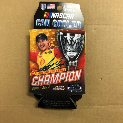 Joey Logano #22 2018-2022 NASCAR Cup Series Champion Can Cooler Cover