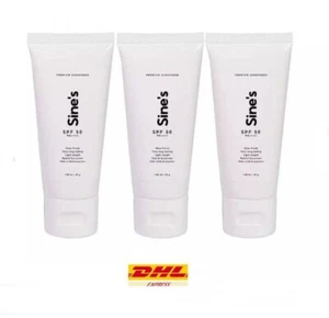 3x Madame Fin Sunscreen Sine's SPF 50 PA+++ skin hydrated smooth UVA / UVB rays - Picture 1 of 11