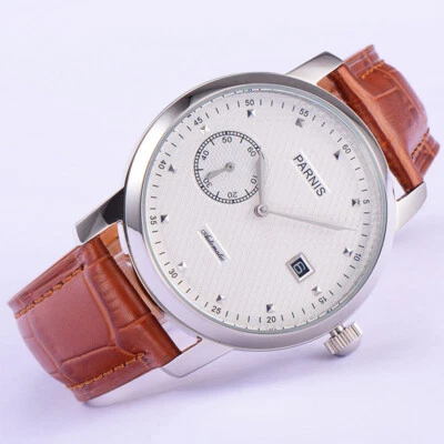 PARNIS 43mm Automatic Movement Watch for Men Classic Date Wristwatches - Image 1 of 4