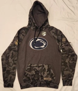 Colosseum Penn State OHT Military Appreciation Camo Pullover Hoodie Men's Medium - Picture 1 of 5