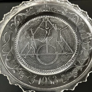 Norwell MA United Church of Christ Congregational Church UCC Pairpoint Cup Plate - Picture 1 of 8
