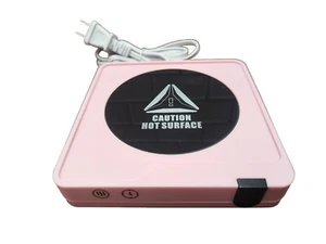 Coffee Mug Warmer W/ 3 Heat Settings & 6 Timer Settings Pink - Picture 1 of 3