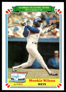 1983 Topps Drake's Big Hitters Mookie Wilson New York Mets #29