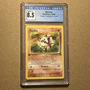 Pokemon Jungle Mankey (55/64) 1st Edition CGC 8.5 NM/Mint+ - Picture 1 of 2