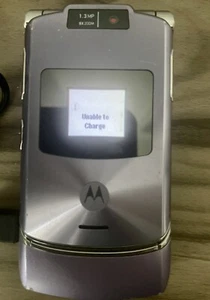 Motorola Pink Flip Razor Verizon Unable To Charge - Picture 1 of 8