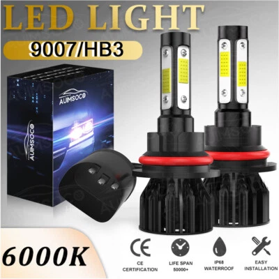 For Ford Crown Victoria 1998-2011 2pc 9007 LED Headlight High/Low Beam Bulbs Kit - Image 1 of 4