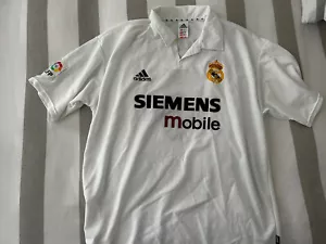 REAL MADRID ADIDAS ZIDANE MAGLIA HOME JERSEY MAILLOT TRIKOT SHIRT 2002-2003 - Foto 1 di 2