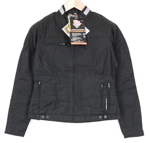 TUCANO URBANO Queen Women Jacket IT42 Black Cotton Canvas Windproof Moto - Picture 1 of 24