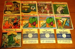 Vintage View-Master Reel Sets & Misc. (31 )W/Hulk (2) +Shazam +Godzilla +Flipper - Picture 1 of 20