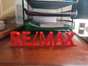 Remax Real Estate Desk Sign