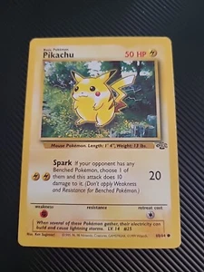 Pikachu - 60/64 - Pokemon Jungle Unlimited Card Vintage WOTC LP - Picture 1 of 2