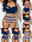 Denver Broncos 2 pièces support bikini taille haute maillot de bain été sexy maillot de bain