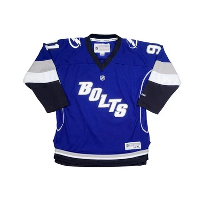 Camiseta Tampa Bay Lightning BOLTS NHL Steven Stamkos #91 Hockey Juvenil L-XL Foto 1 de 4