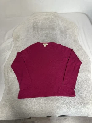 Suéter Pullover Peck & Peck Mujer Rosa Cachemira Cuello Redondo Talla Grande  Foto 1 de 4