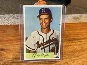 1954 Bowman Baseball Andy Pafko #112 - Milwaukee Braves EX + - Picture 1 of 3