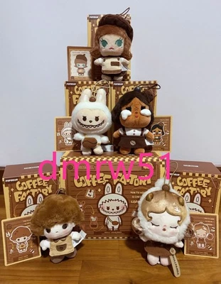 Auténtico POP MART Caja Ciega Confirmada Fábrica de Café Figura Peluche Adorno Juguete Foto 1 de 2