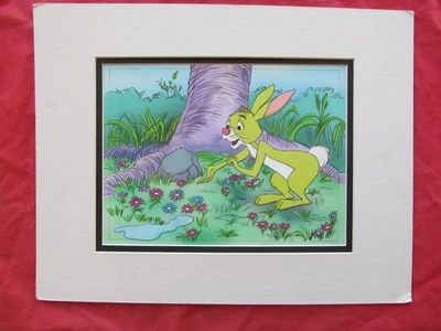 Rabbit Winnie the Pooh Animation Cel Production Art Walt Disney Hand Painted - Image 1 of 4