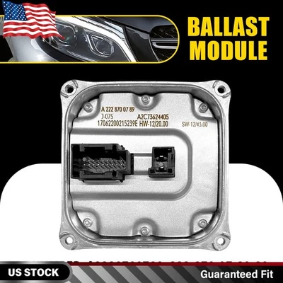 Headlight LED Ballast Voltage Regulator Module For Mercedes-Benz A2228700789 - Image 1 of 4