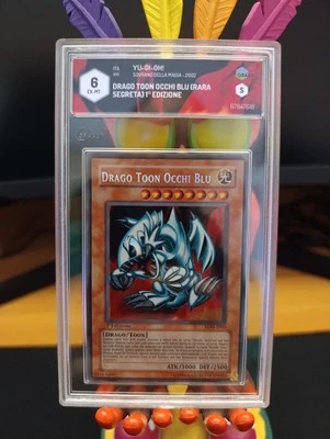 Yu-Gi-Oh! GRAAD 6 Drago Toon Occhi Blu #SDM-I000 Prima Edizione 2003 Italiano - Immagine 1 di 2