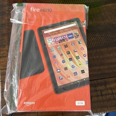 Amazon Fire HD 10 11th Gen 32GB 1080p, Wi-Fi, 10.1" Black With Alexa Tablet New - Image 1 of 4