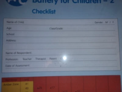 Movement Assessment Battery for Children - 2 Checklist Instructions - Image 1 of 4