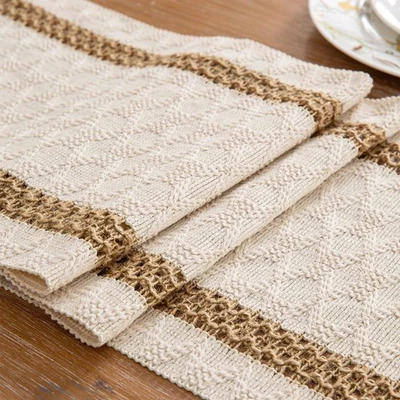 Niviy Boho Table Runner for Thanksgiving Christmas Winter Home Decor 72 Inche... - Image 1 of 4