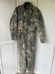 Cabela's Women's Lg One Piece Coverall Camo Mossy Oak Hunting Suit Insulated - Picture 1 of 13