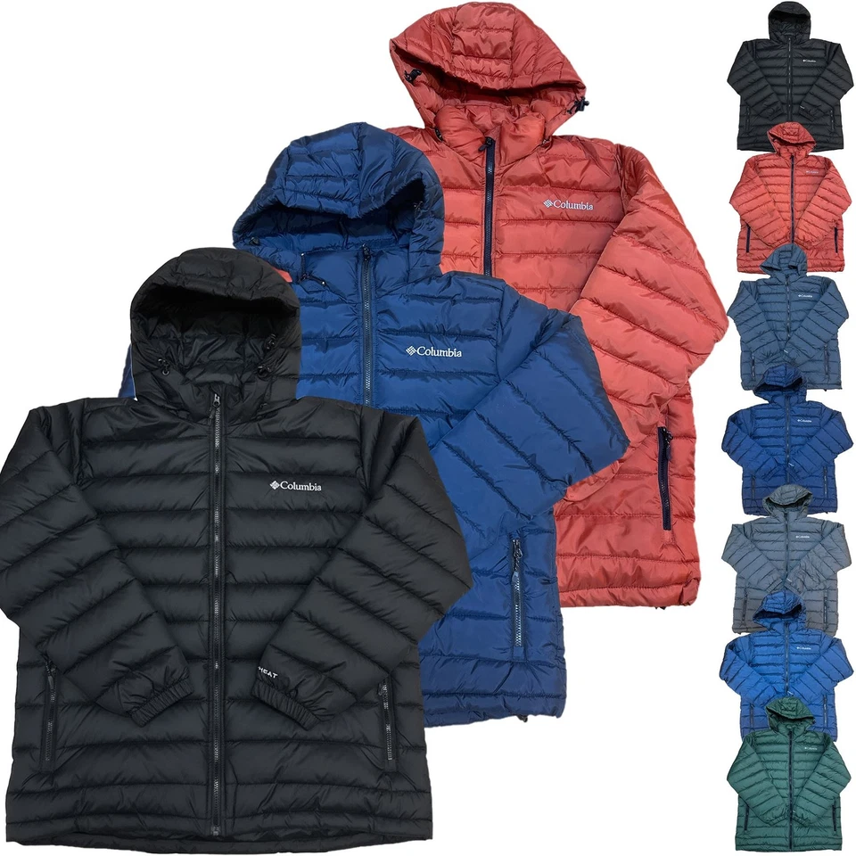 Columbia Mens Duck Down Padded Hooded Quilted Omni Heat Seal Jacket M to 2XL - Image 1 of 1