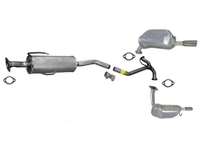 Exhaust System For 2003-2008 Mazda 6 2.3L Middle Resonator & Mufflers - Image 1 of 4