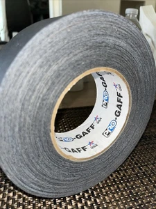 Pro Tapes PRO-GAFF Tape USA Black 2”x55yds - Picture 1 of 4