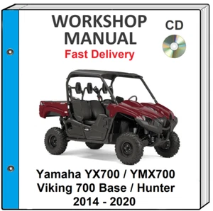 YAMAHA XV700 VIKING 700 YMX 700 2014 - 2020 SERVICE REPAIR SHOP MANUAL CD - Picture 1 of 1