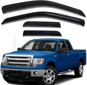 Lightronic WV94738 Outside-Mount Side Window Visor Deflector Rain Guard, F-150 - Picture 1 of 6