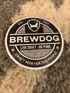 2 BREWDOG BREW DOG Black & White Hardcore Punk STICKER DECAL craft beer brewery - Picture 1 of 1