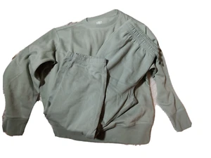 Athletic Works 2pc Core Fleece Sweatshirt & Jogger Pants L(10/12) Green #NS2 - Picture 1 of 1