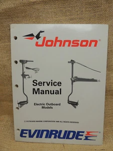1989 Johnson Seahorse Evinrude Service Repair Manual Electric Outboard Models - Picture 1 of 4