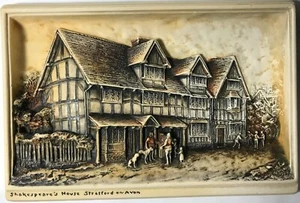 Shakespear's House Stratford auf Avon HERGESTELLT IN ENGLAND 9,25" X 6" W - Bild 1 von 12