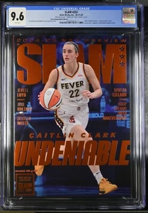 CGC 9.6 Caitlin Clark 2024 SLAM Magazine #252 ORANGE METAL Variant #'d 456/867 - Picture 1 of 5