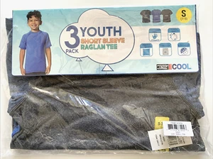 3-pk 32 Degrees Cool Youth Active Tee QUICK DRY Raglan Short Sleeve T-Shirt 7/8 - Picture 1 of 8