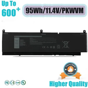 95Wh PKWVM Battery for Dell Precision 7550 7560 7750 7760 Mobile Workstation P44 - Picture 1 of 8