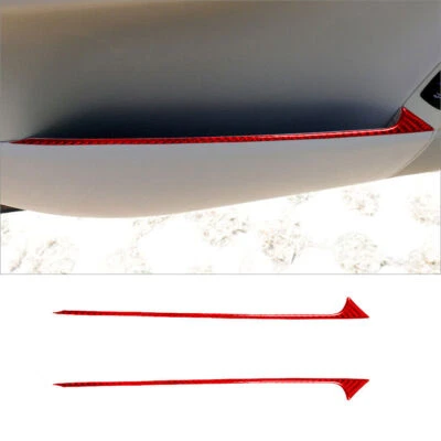 Cubierta de almacenamiento de puerta delantera de fibra de carbono roja para Mercedes-Benz R320/350 Foto 1 de 4