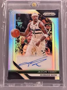 2018-19 NBA Panini Prizm Signatures Silver Prizm Jason Terry #S-JET - Picture 1 of 17