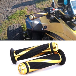 Motorcycle 7/8" Hand Grips Handle Bar For Suzuki GSXR600 750 1000 Honda CBR600RR - Picture 1 of 32