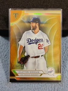 2018 TOPPS TRIPLE THREADS AMBER CLAYTON KERSHAW #16 116/199 LOS ANGELES DODGERS - Picture 1 of 2