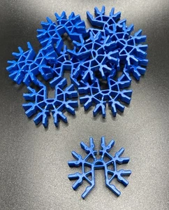 MICRO KNEX Roller Coaster Connectors Replacement Parts Pieces 10 Blue - Picture 1 of 1