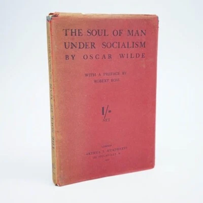 WILDE, Oscar; The Soul of Man Under Socialism. 1912 1st Edition - Image 1 of 4
