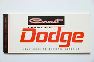 Dodge Coronet 1966 manual del propietario original - Imagen 1 de 4